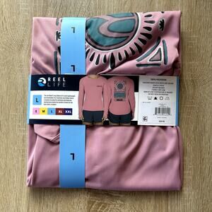 NWT Reel Life Women's Long Sleeve UV TShirt Size L Purple